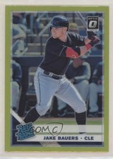 2019 Panini Donruss Optic Rated Rookies Lime Green Prizm Jake Bauers #39 p7m