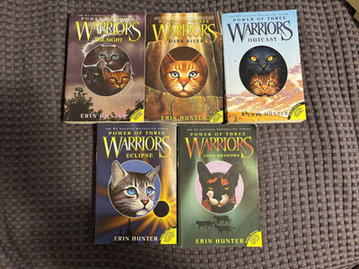 Warriors: The Power of Three Book Series (Vol 1,2,3,4,5) PB
