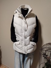 Weste Esprit gefüttert weiß L Steppweste Winterweste Skiweste Daunen Federn