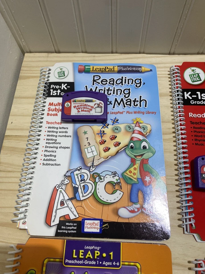 Leapfrog LeapPad Plus Writing LOT 4 Books and Games + Extras READ - TESTED Works - Image 2 of 4