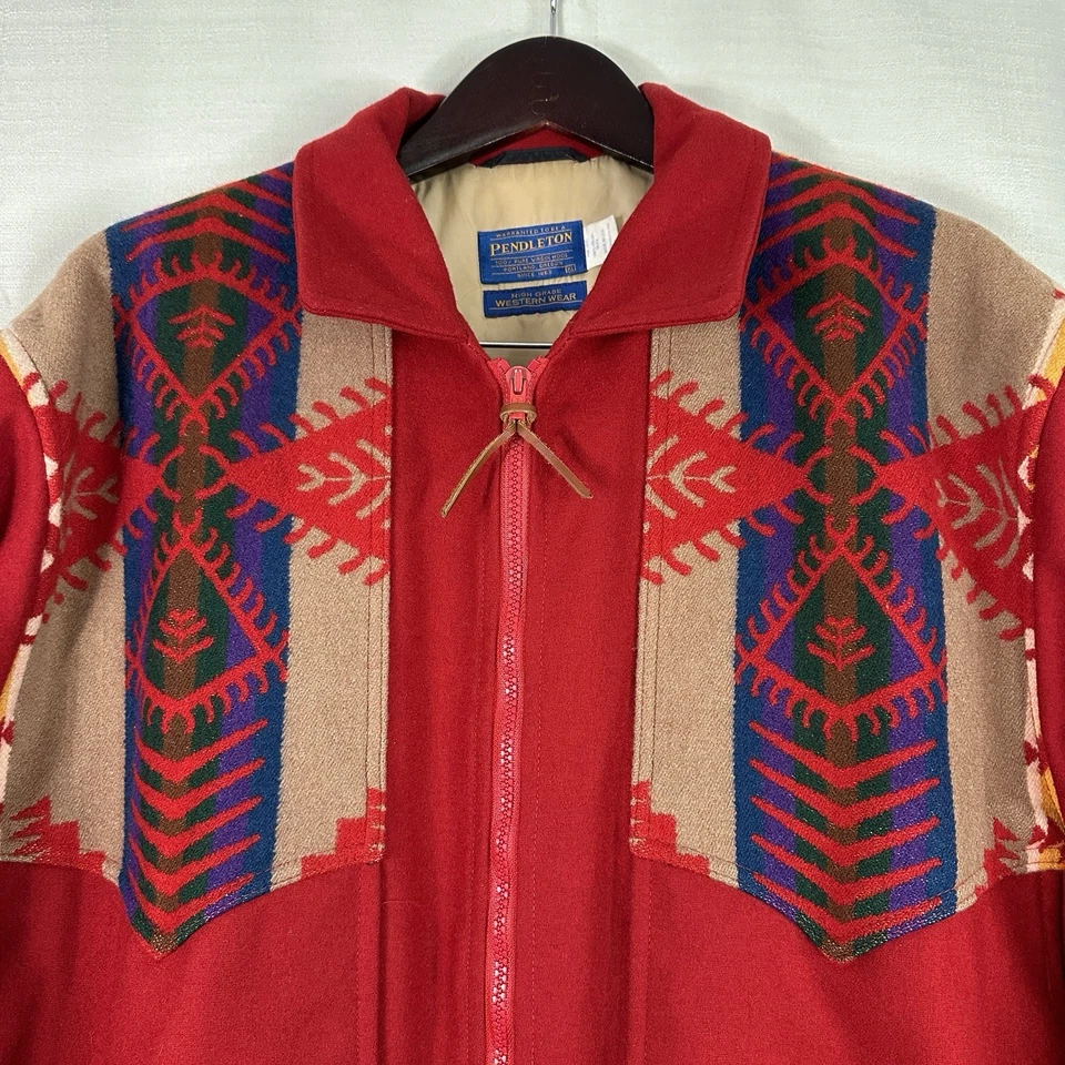 Vintage Pendleton Jacket Men’s XL High Grade Western 100% Wool Made In USA 3M - Image 3 of 4