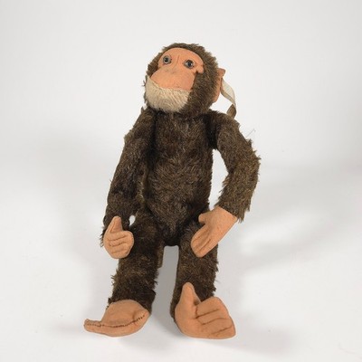 Hermann Jointed Monkey Chimpanzee   German Mohair 14''   Tagged  Lecomte - 6 