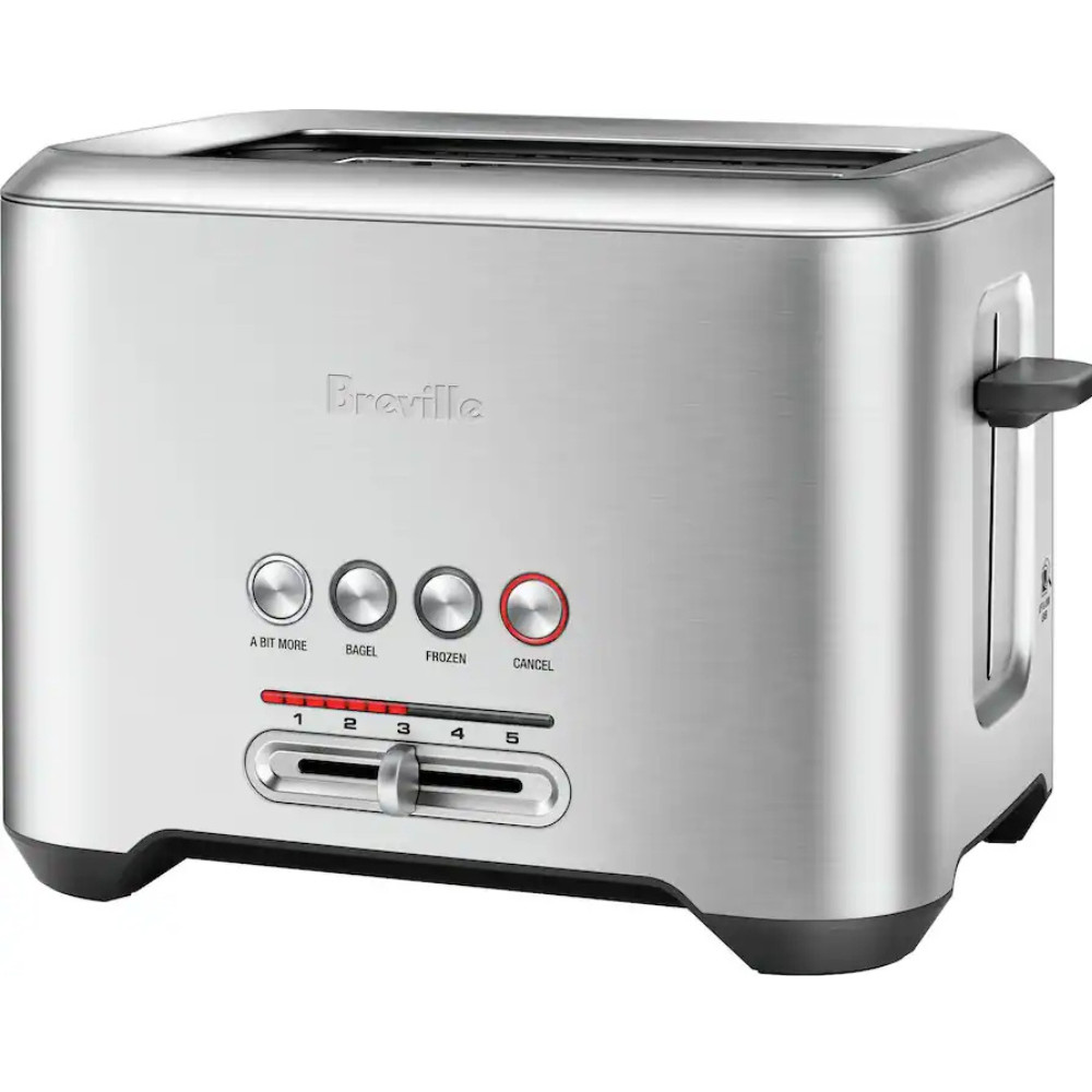Breville - the Bit More 2-Slice Extra-Wide & Deep Slot Toaster - Stainless Steel