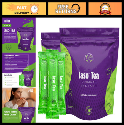 Cleansing Instant Tea - 25 Sachets x 2 Packs, Gentle & Refreshing for Balance
