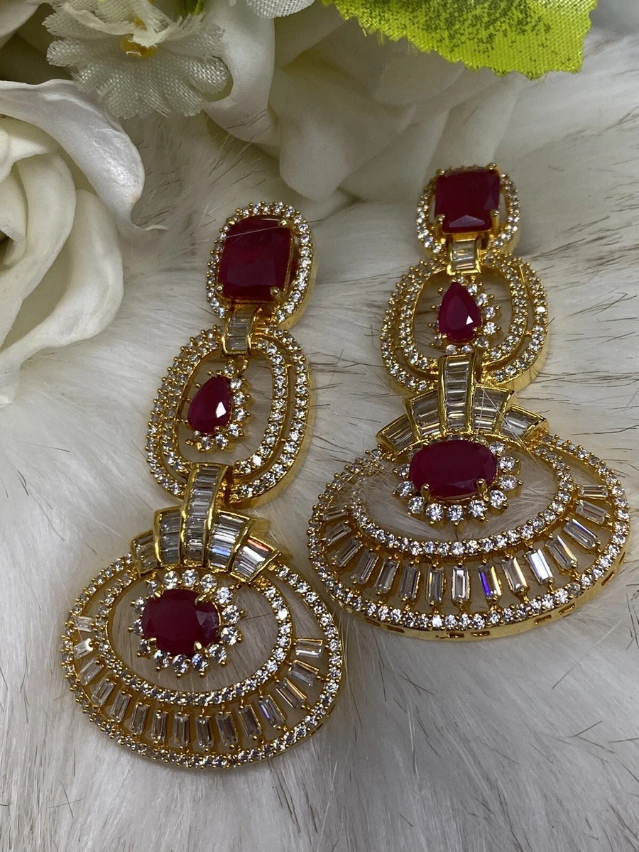 Ruby earrings store india