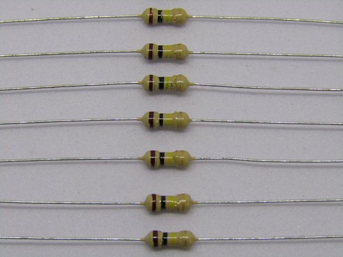Carbon Film Resistor 4 Band 5% Tolerance 1/4W Power 1k ohm ~ 820k ohm 1.4w Power - Picture 80 of 117