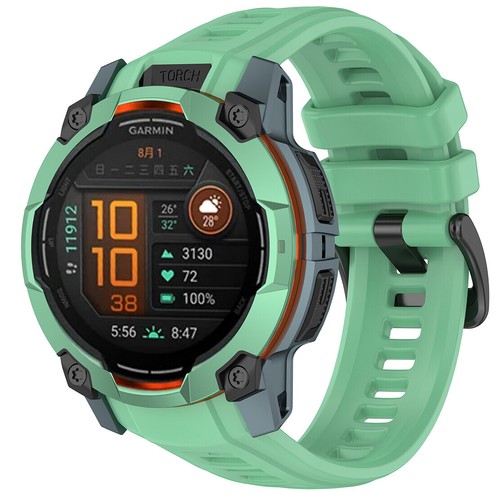 Cinturino orologio sportivo in silicone Quick Fit per Garmin Instinct 3 45 mm 50 mm - Foto 21 di 83