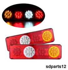 2x 12v Led Feux Lampes Arrieres Camion Remorque Plateau Caravane Fourgon *20 Led