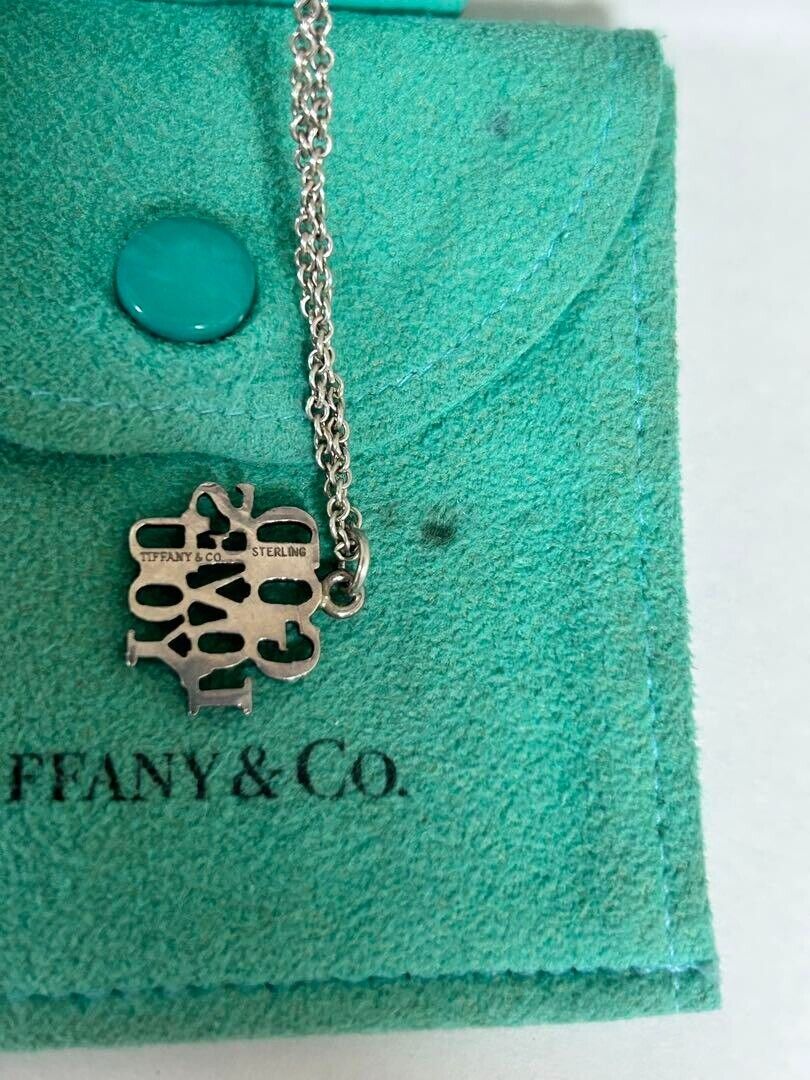 TIFFANY & CO . GOD LOVES YOU Chain Pendant Necklace Women TIFFANY & CO . GOD LOVES YOU Chain Pendant Necklace Women