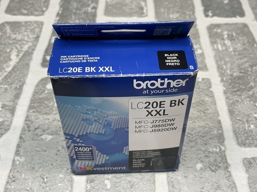 Genuine Brother LC20E BK XXL Black Ink Cartridge NEW OEM 10/2023 - Picture 6 of 9