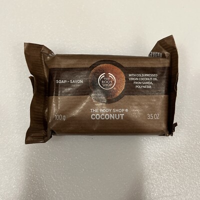 The Body Shop Coconut Soap Bar 3.5 Oz NIP New Oil From Samoa And Polynesia