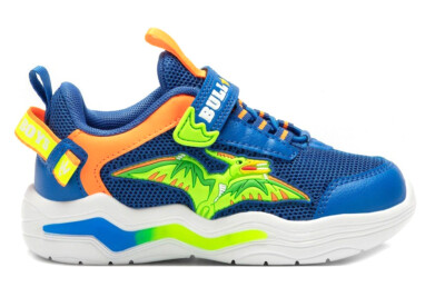 BULL BOYS PTERODATTILO Lights P/E Kinderschuhe Sneaker Schnürer Stoffreiß