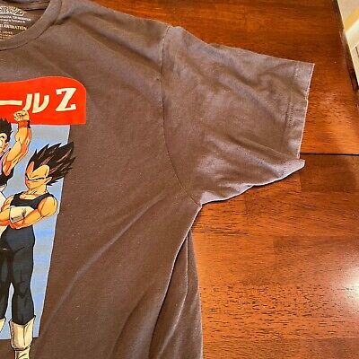 Dragon Ball Z Japanese Anime Characters T-shirt Toei Animation DBZ Gray  Size XL