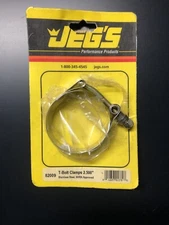 JEG'S Stainless Steel T-Bolt Clamp 2.5" NHRA Approved NOS 