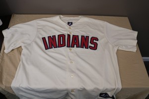 cream indians jersey