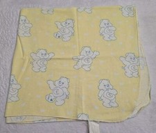 Vintage Care Bear Cotton Flannel Baby Receiving Blanket