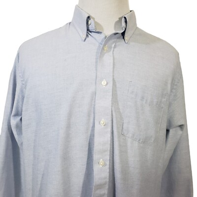 Puritan Dress Shirt Mens Size 17 34-35 Blue Solid Button Down Long Sleeve | eBay Puritan Dress Shirt Mens Size 17 34-35 Blue Solid Button Down Long Sleeve | eBay