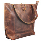Women Tote Handbag Buffalo Leather Briefcase Office Purse College Messenger Bag