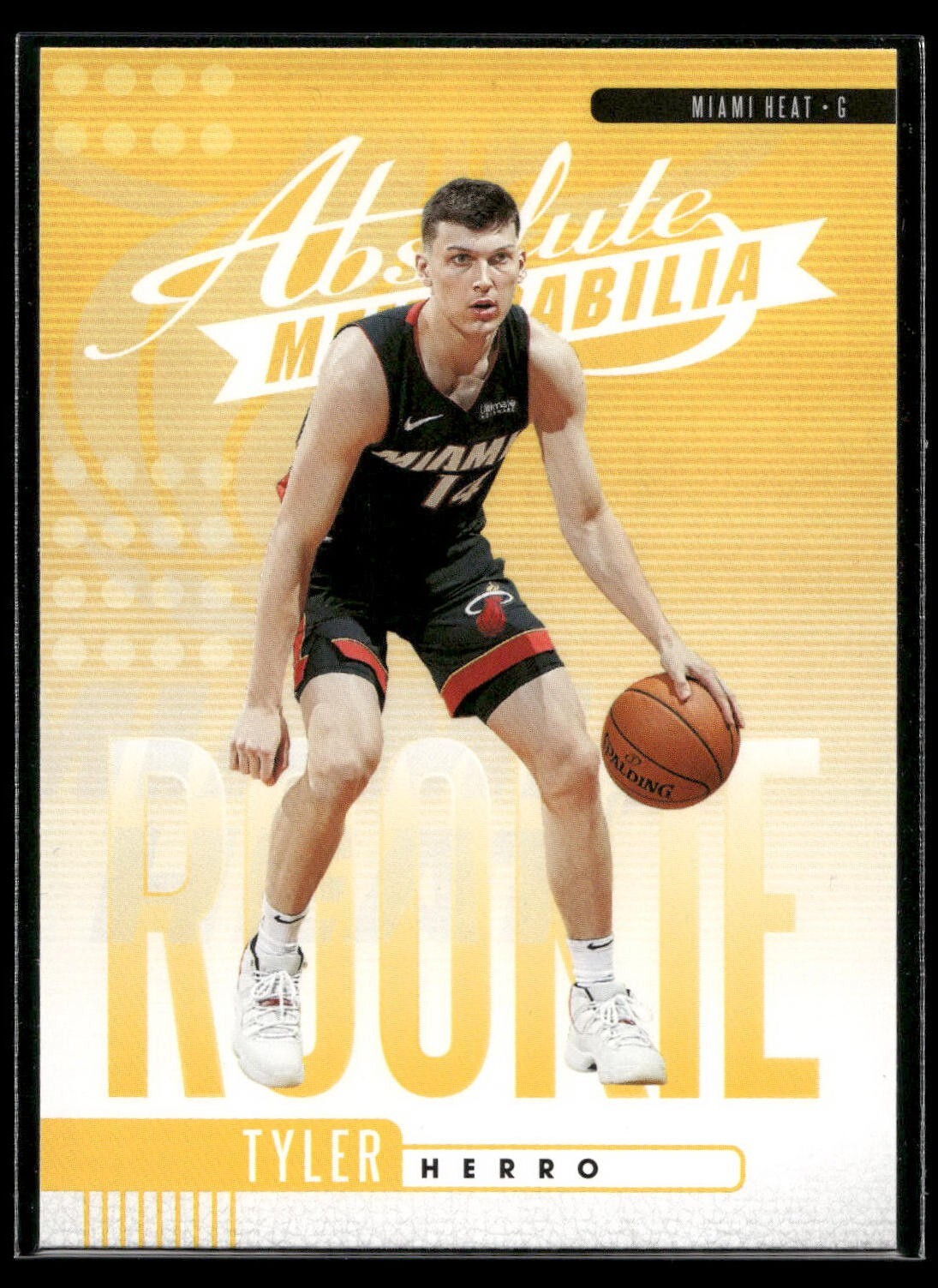 2019-20 Panini Absolute Memorabilia Tyler Herro ROOKIES YELLOW Heat #12 RC 🔥