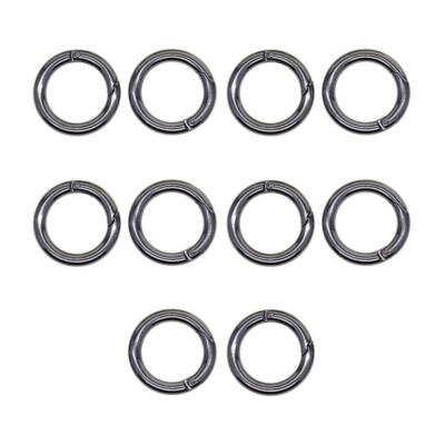 28mm Kreis Schiebetürringe Karabinerhaken für Tasche Schlüsselanhänger Rund Karabiner 10