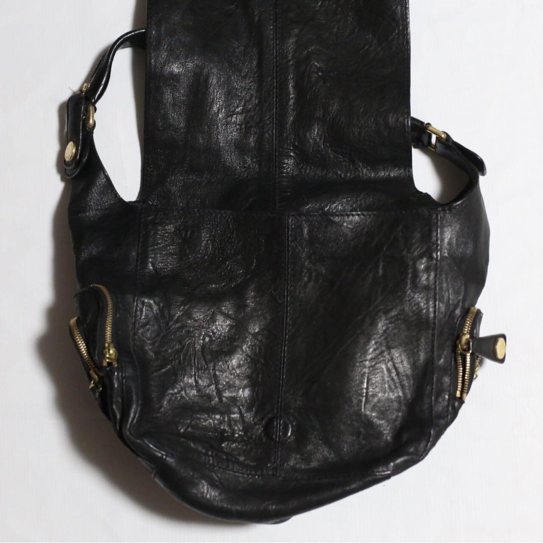 GIVENCHY Leather Shoulder Bag Archive Black From Japan | eBay