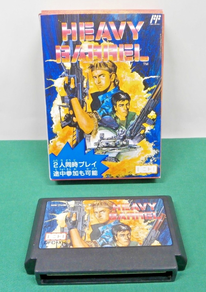 NES HEAVY BARREL Fake boxed. Action. rare. Japan Game
