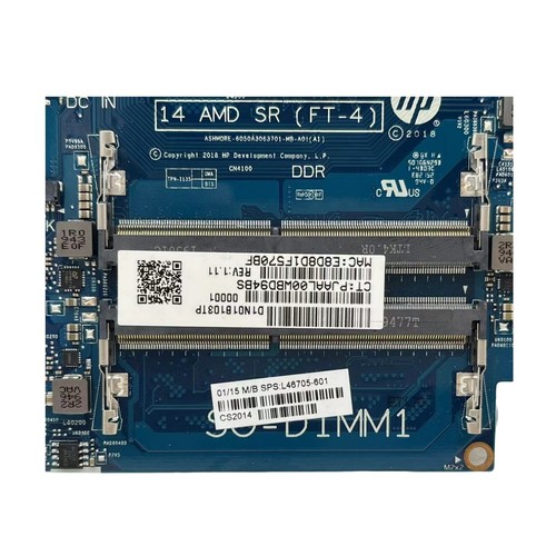 6050A3063701 For HP 14-DK UMA Laptop Motherboard A9-9425 CPU L46705-601 /001 - Afbeelding 4 van 8