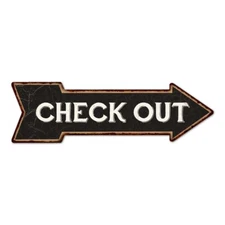 Check Out Black Rt Arrow Vintage Looking Metal Sign 5x17 205170003019