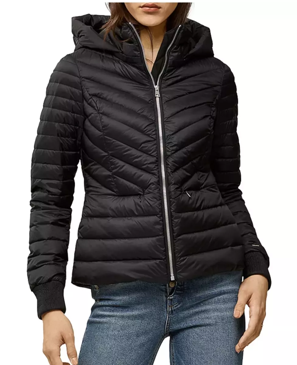 Hooded down puffer jacket soia hotsell & kyo