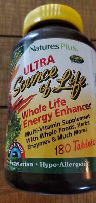 Nature's Plus Ultra Source of Life Hypoallergenic Gluten Free 180 Veg Tablets
