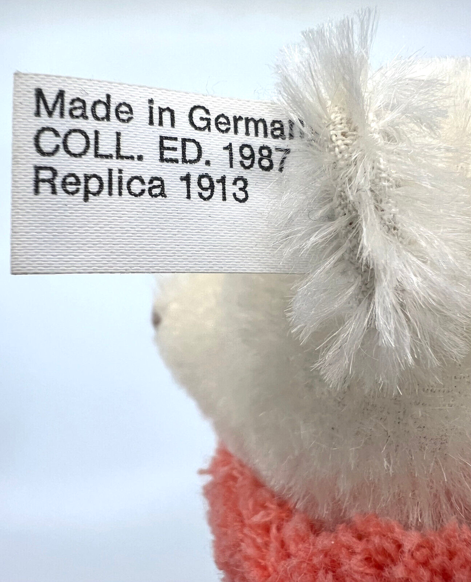Steiff Circus Dolly Bear Replica 1913 ID Button Tags 32cm 13in