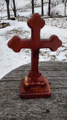 Orthodox, Catholic, Protestant Cross-handmade From Cedar #1