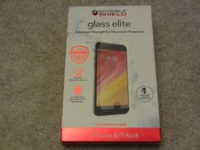 🔥 NEW ZAGG INVISIBLE SHIELD Glass Elite for iPhone 8 7 6 6S Screen Protector 🔥
