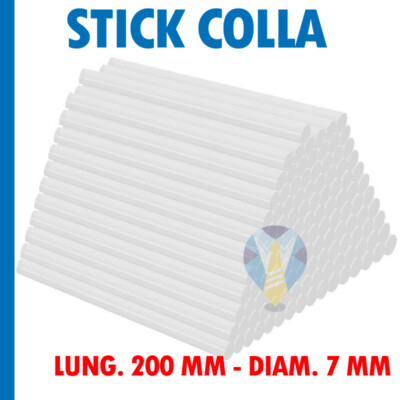 50PCS HOT GLUE GUN STICK MINI REFILL LONG 200MM DIAMETER 7MM