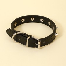 Adjustable Universal Cat Dog Leather Collar Punk Rivet Pet Collar Metal Buckle
