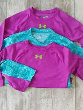 Lot of 3 Under Armour Cold Gear YLG Youth Large Shirt  Fitted 2 UA 1 Champion