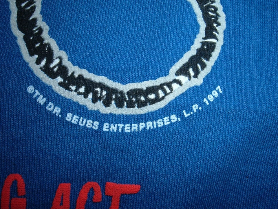 Men's Vintage 1997 Dr Seuss T Shirt Sz XL Cat in the Hat Seuss Wear Made In USA - Image 3 of 4