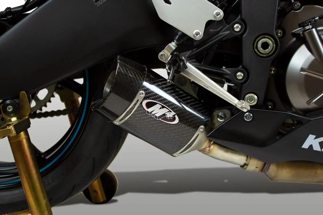 M4 EXHAUST SLIP-ON MUFFLER STREET SLAYER KAWASAKI 2009-2024 M4 EXHAUST SLIP-ON MUFFLER STREET SLAYER KAWASAKI 2009-2024