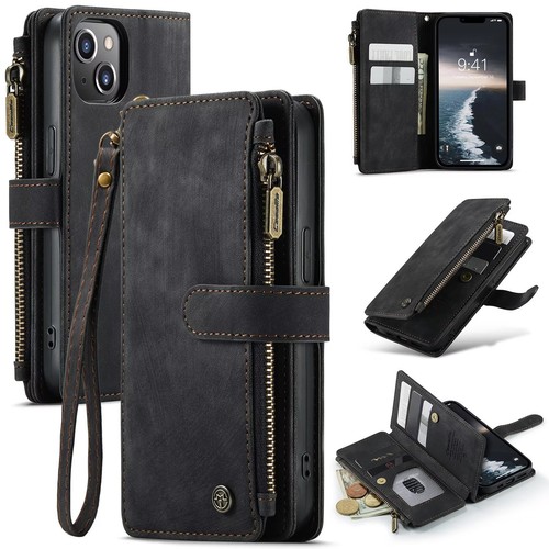 For iPhone 15 14 13 12 11 Pro Max XS XR 8 7 6 Magnetic Leather Cover Wallet Case - Picture 23 of 59