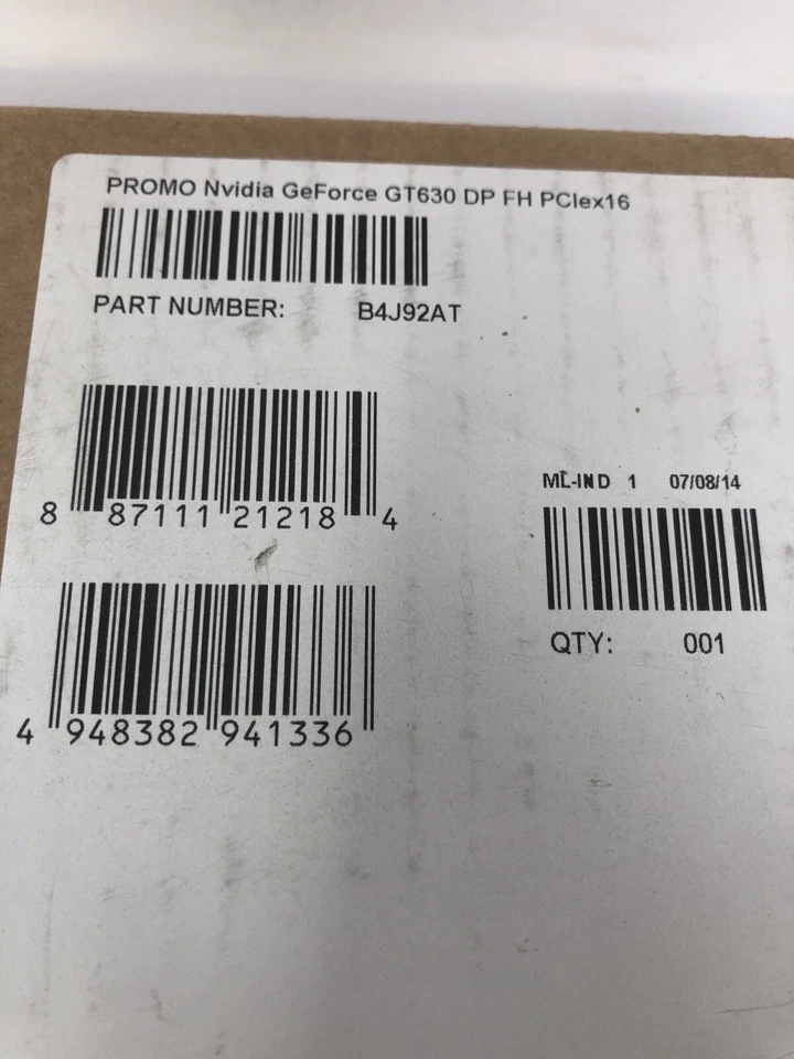 HP Nvidia B4J92AT GeForce GT630 DP FH PClex 16 New Open Box - Image 2 of 4