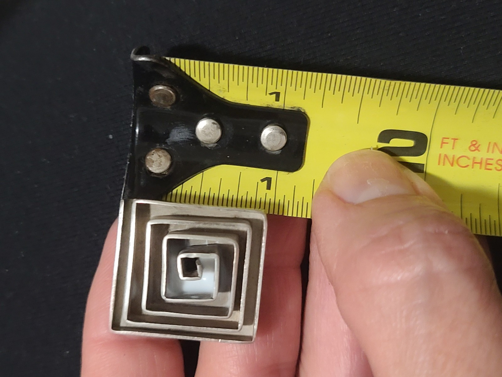 Genuine Sterling Silver Ring Solid 925 Spiral Han… - image 3