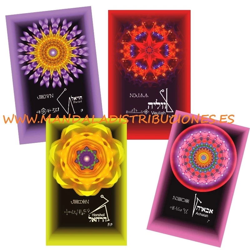 ORACULO TAROT 72 CARTAS MEDITACION GENIOS CABALA KABALA Qabbaláh ESPAÑOL MANDALA - Imagen 3 de 4