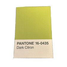New Pantone Note Book, Green 16-0435 Dark Cit...