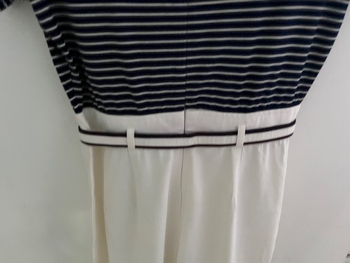 Joseph Ribkoff UK 16 Jumpsuit Playsuit White - Blue All In One Drop Waist - Picture 10 of 11