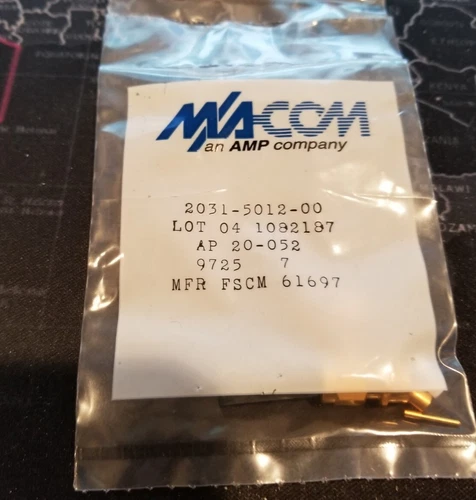 M/A-COM  2031-5012-00  RF Connector / Coaxial Connector SMA PLUG