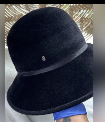 Helen kaminski Australia black 100% rabbit fur felt hat Size  display picture 3