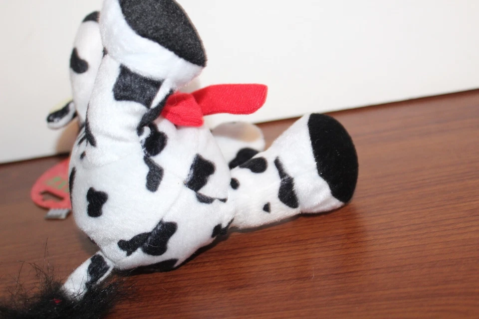 Cow Dog Toy Soft Plush Squeaky Cuddle Tugs Dog Toy Tough Durable Christmas Gift - Image 4 of 4