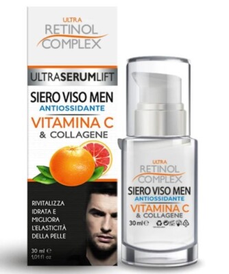 Gesichtsserum mit Retinol Vitamin C und Kollagen Anti-Aging-Behandlung, feuchtigkeitsspendend
