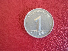 Deutschland - DDR 1 Pfennig M&uuml;nze Alu-M&uuml;nze 1952, "E" - Muldenh&uuml;tten, SELTEN