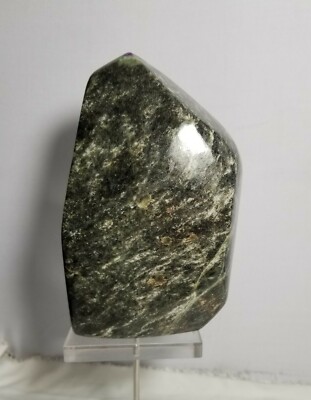 New find polished Freeform self standing Ruby in zoisite in hornblend 965 gram